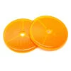 2 Catadioptres Ronds Orange 80 Mm