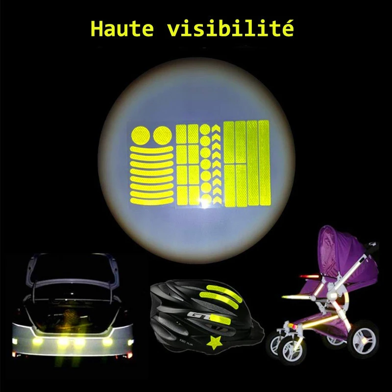 Autocollant Réfléchissant Pour Cadre Et Roue De Vélo, 42 Pièces – Image 3