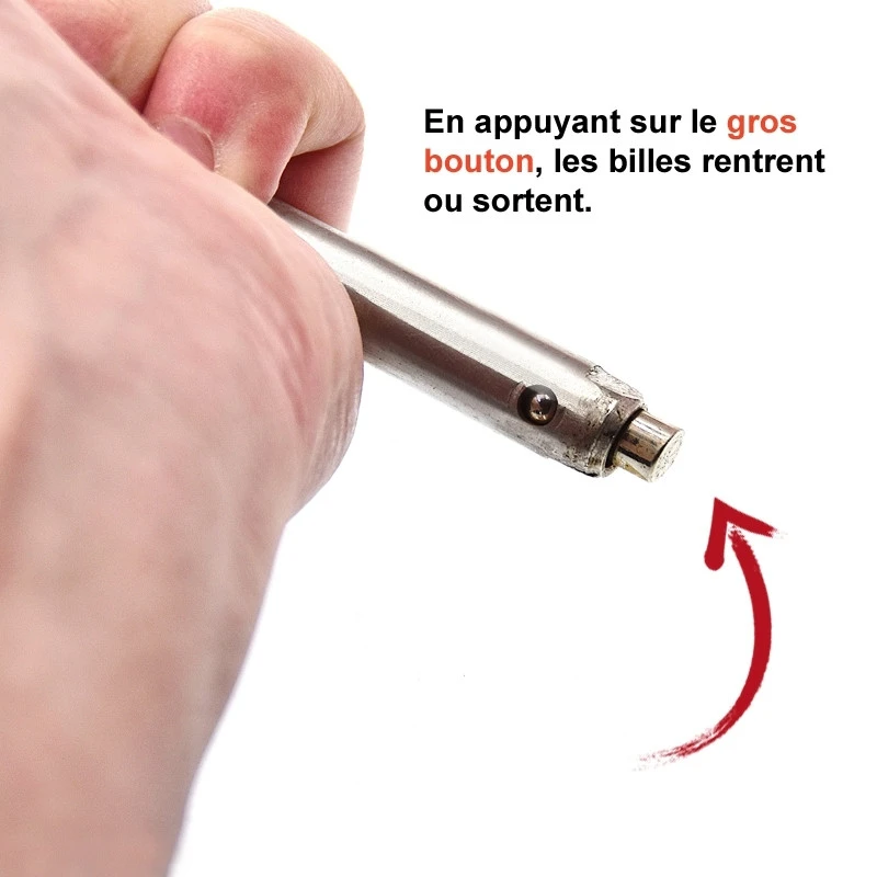 Axe Roue Fauteuil Roulant Inox Gros Boulon D.12,7 Mm – Image 4