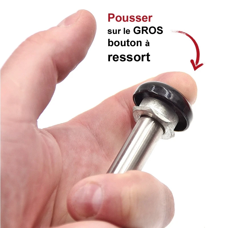 Axe Roue Fauteuil Roulant Inox Gros Boulon D.12,7 Mm – Image 5