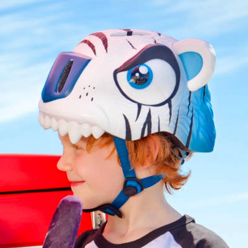 Casque Vélo Enfant Tigre Blanc Crazy Safety – Image 3