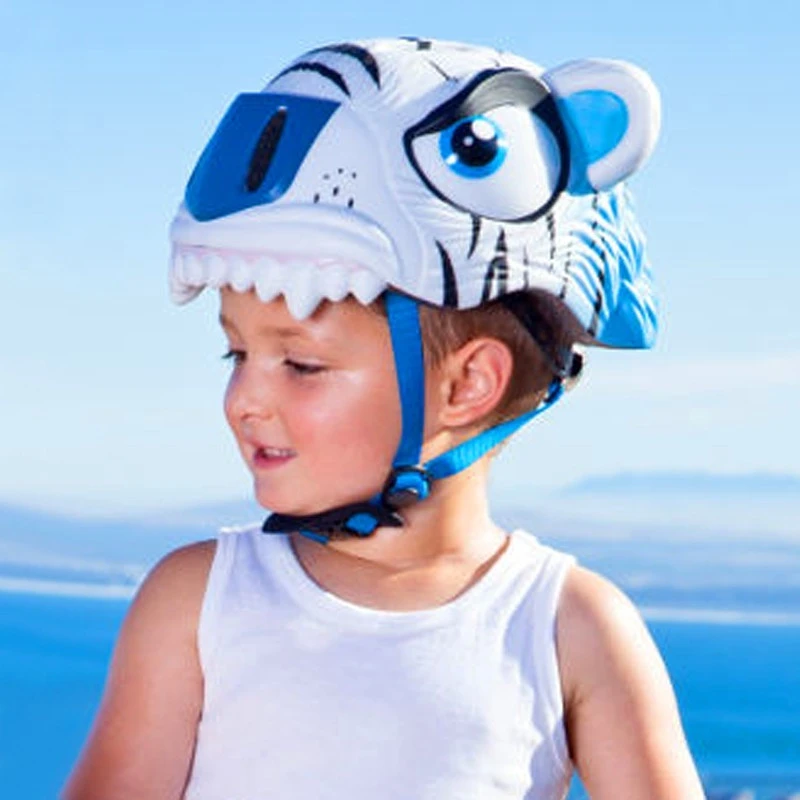 Casque Vélo Enfant Tigre Blanc Crazy Safety – Image 4