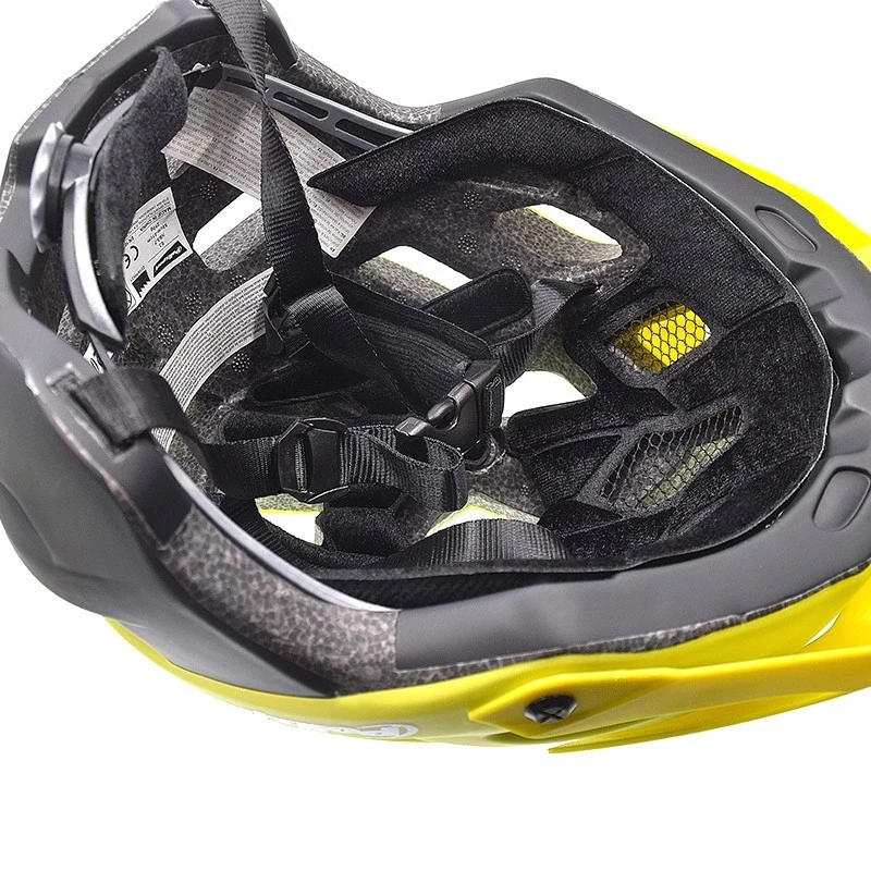 Casque VTT POLISPORT E3 Jaune Fluo - Noir Mat - Tailles M Ou L â Image 3