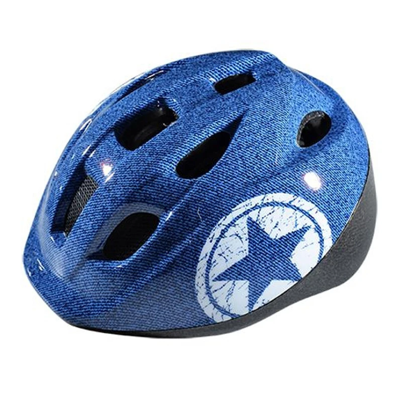 Casques Bleu Jeans Enfant Polisport Pour Cyclisme
