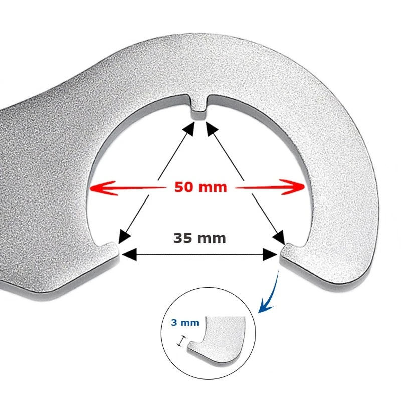 Clef 2 En 1 Contre écrou Fixie Et Boitier De Pédalier Super B – Image 2