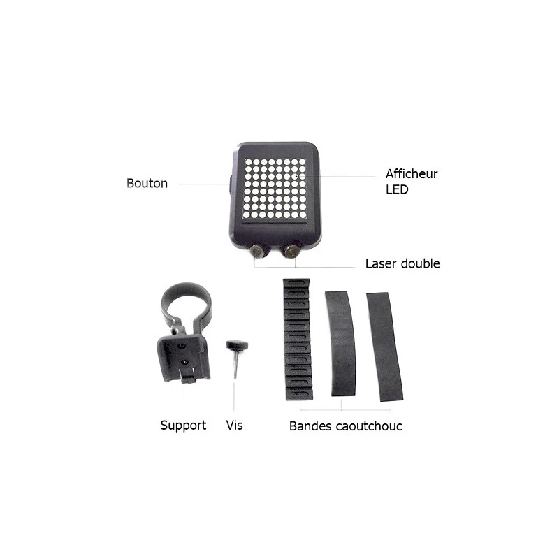 Clignotant Pour Vélo Avec Capteur Automatique Et Double Laser – Image 2