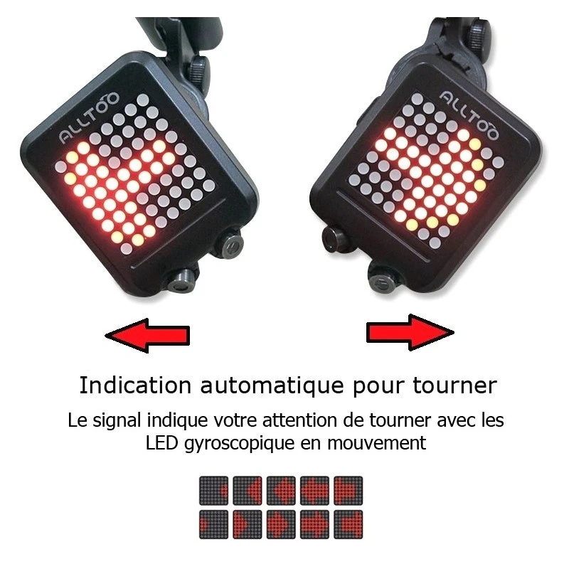 Clignotant Pour Vélo Avec Capteur Automatique Et Double Laser – Image 5