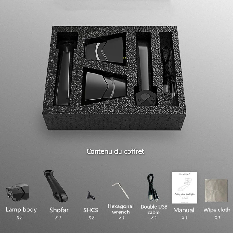 Clignotants à LED Avec Rétroviseurs Intégrés Pour Vélo – Image 3