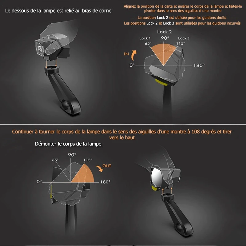 Clignotants à LED Avec Rétroviseurs Intégrés Pour Vélo – Image 4