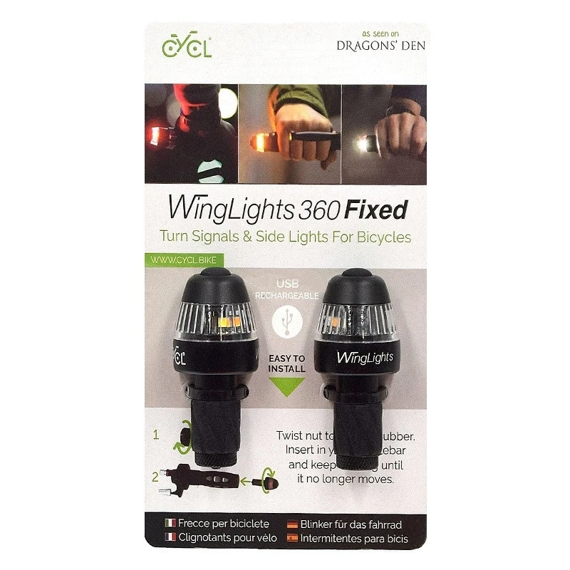Clignotants Et Feux De Signalisation Pour Vélo Winglight 360 Fixed – Image 2