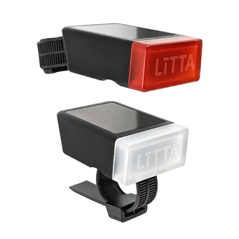 Eclairage Avant Et Arrière Solaire Pour Vélo LITTA 2