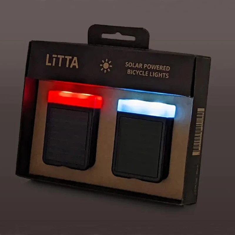 Eclairage Avant Et Arrière Solaire Pour Vélo LITTA 2 – Image 6