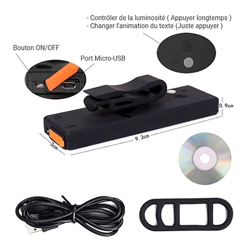 Eclairage De Message USB Pour Tige De Selle Vélo – Image 4