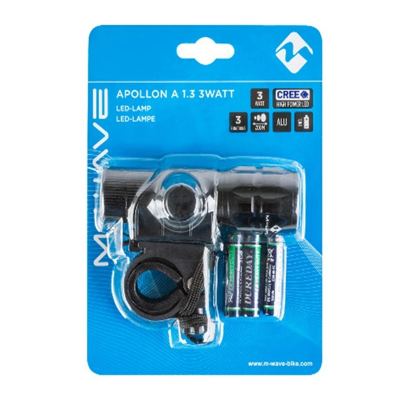 Eclairage Torche Pour Vélo Avant à Piles M-Wave – Image 2