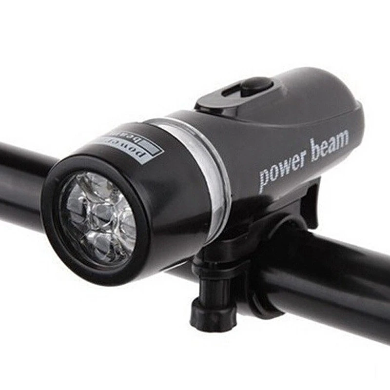 Point Feu Avant 5 LEDs Pour Vélo Sur Guidon – Image 5