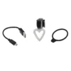 Lampe Arrière Vélo En Forme De Coeur Rechargeable Sur USB