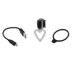 Lampe Arrière Vélo En Forme De Coeur Rechargeable Sur USB