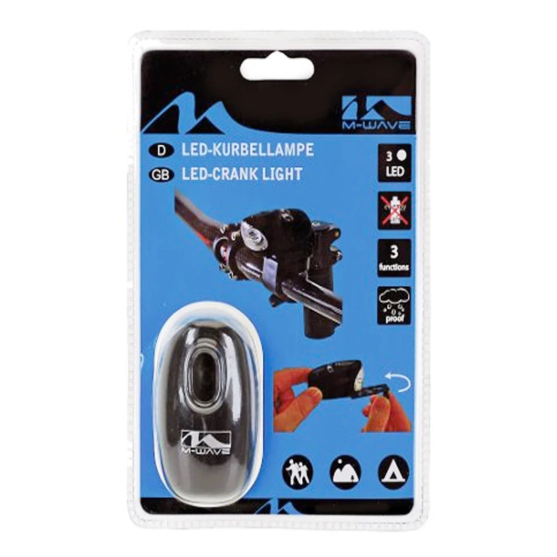 M-Wave Lampe Pour VĂ©lo Rechargeable Par Manivelle Dynamo â Image 2