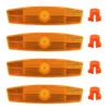 Lot De 4 Reflecteurs Large Sur Roue Vélo