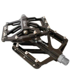 Pédales QU-AX Black Beauty Avec Axe CrMo