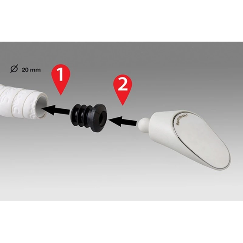 Rétroviseur Sprintech RACING BLANC Pour Vélo De Course - La Paire – Image 3