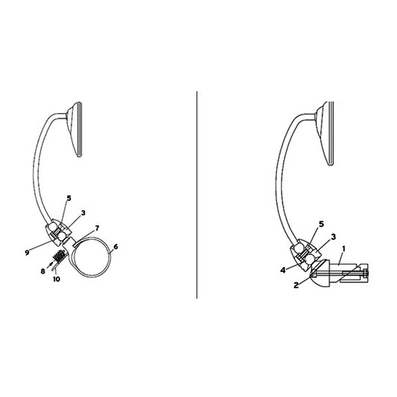 BUSCH & MULLER Rétroviseur Vélo Cycle Star Avec Tige - Busch & Müller – Image 2