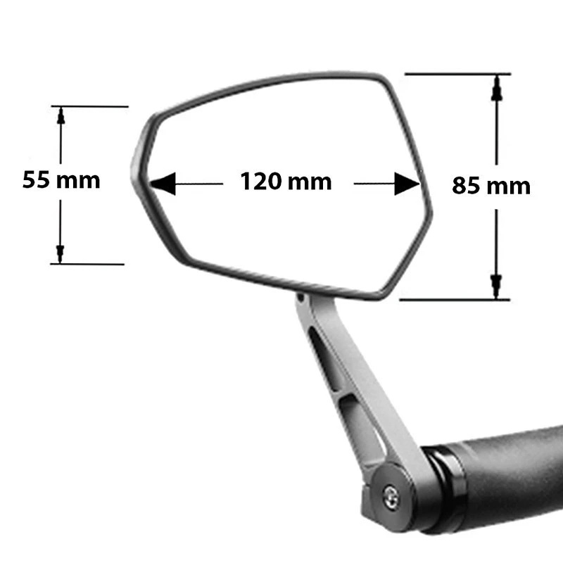 Rétroviseur Vélo Et VAE M-77 Ergotec à Bras Court – Image 3