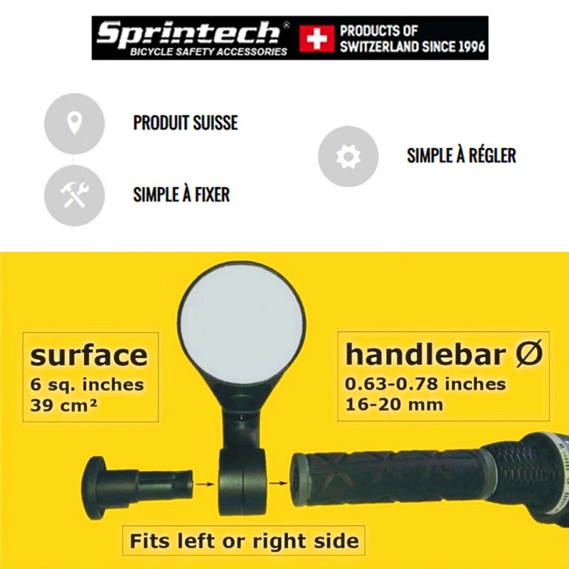 Rétroviseur Vélo Assistance électrique Sprintech Compact – Image 5