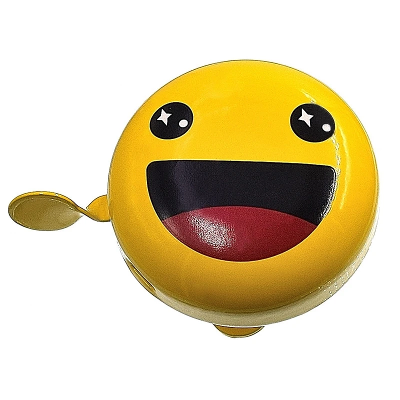 Sonnette Vélo Smiley Jaune 60 Mm