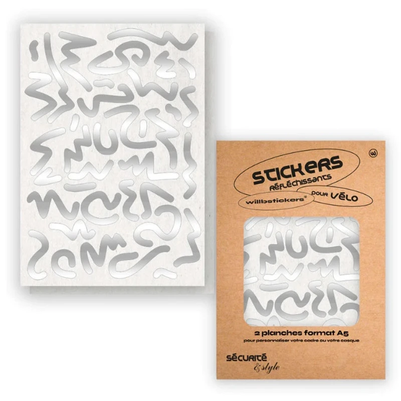 Stickers Réfléchissants Pour Cadre De Vélo Motif Louvre Will.B – Image 3