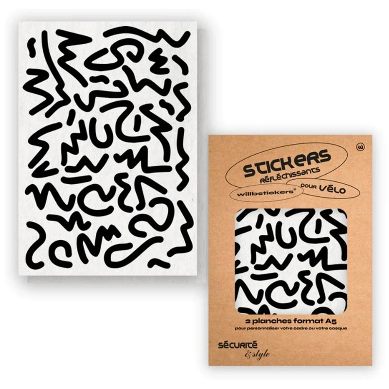 Stickers Réfléchissants Pour Cadre De Vélo Motif Louvre Will.B