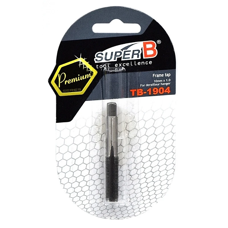 Super B Taraud Pour Patte De Dérailleur Et Cadre Vélo 10 Mm X 1.0 – Image 2